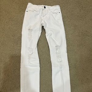 FRAME Ripped Skinny Jeans